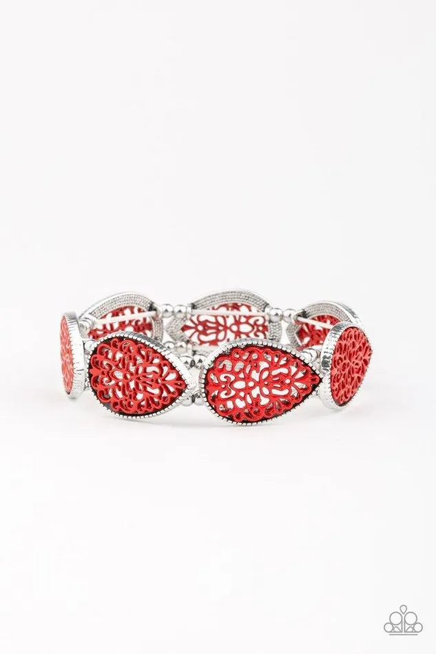 Paparazzi Jewelry Bracelets Paparazzi Bracelet Heirloom Hunter Red