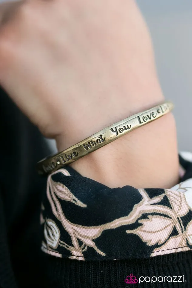 Paparazzi Jewelry Bracelets Paparazzi Bracelet Live What You Love Brass