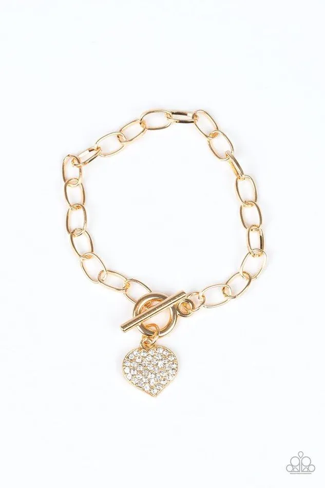 Paparazzi Jewelry Bracelets Paparazzi Bracelet Lots of Love Gold