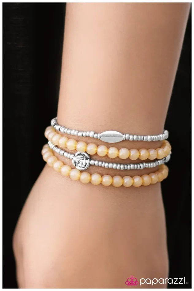 Paparazzi Jewelry Bracelets Paparazzi Bracelet Playing It Cool Yellow