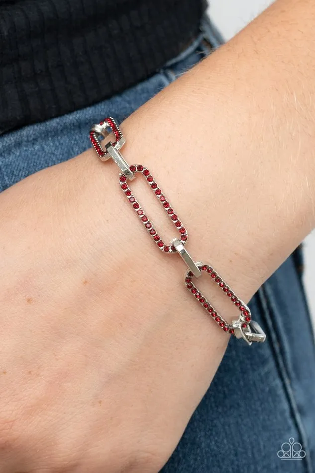 Paparazzi Jewelry Bracelets Paparazzi Bracelet Still Not OVAL You Red