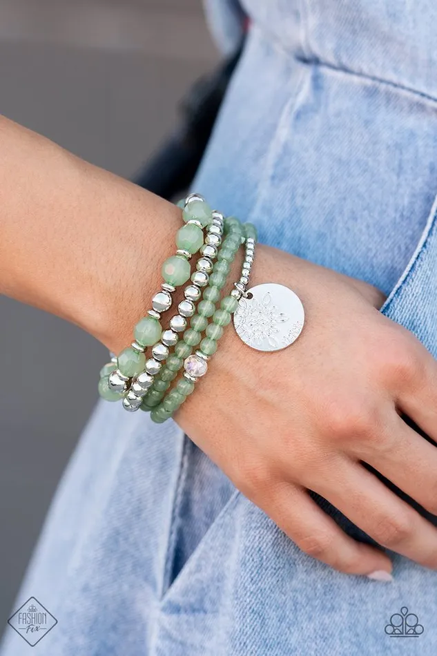 Paparazzi Jewelry Bracelets Paparazzi Bracelet Surfer Style Green