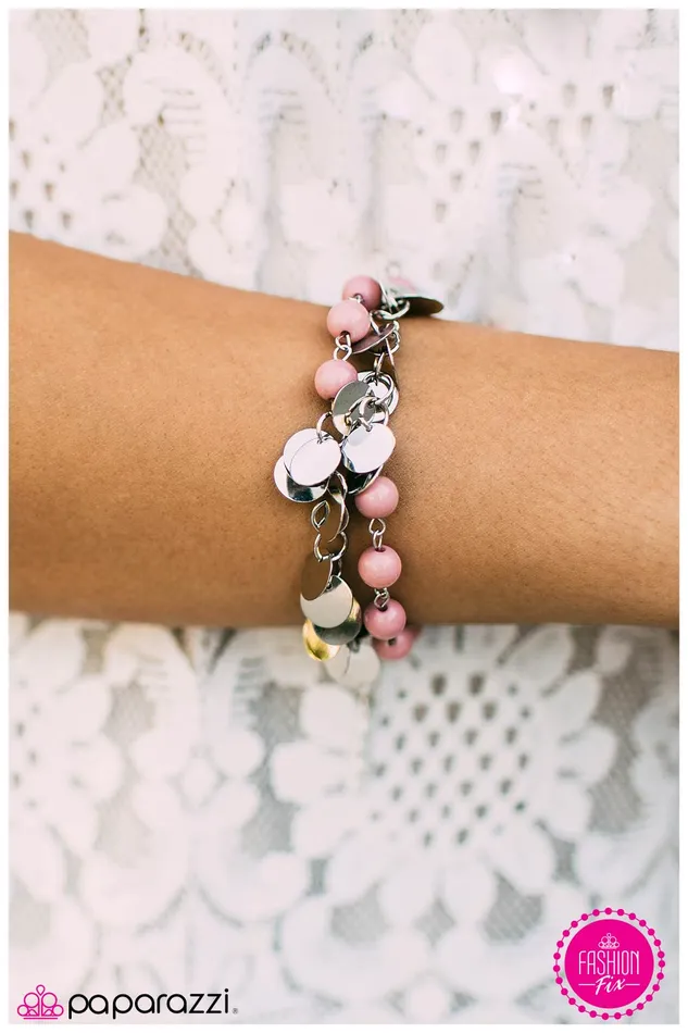 Paparazzi Jewelry Bracelets Paparazzi Bracelet The Dream Team Pink