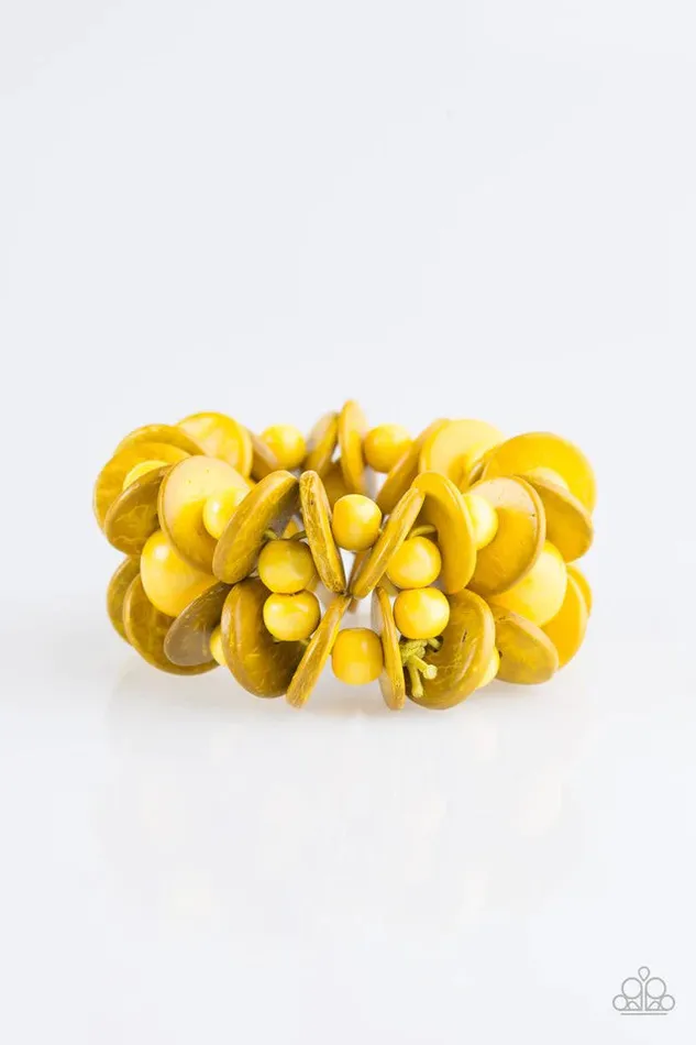 Paparazzi Jewelry Bracelets Paparazzi Bracelet Tropical Temptress Yellow