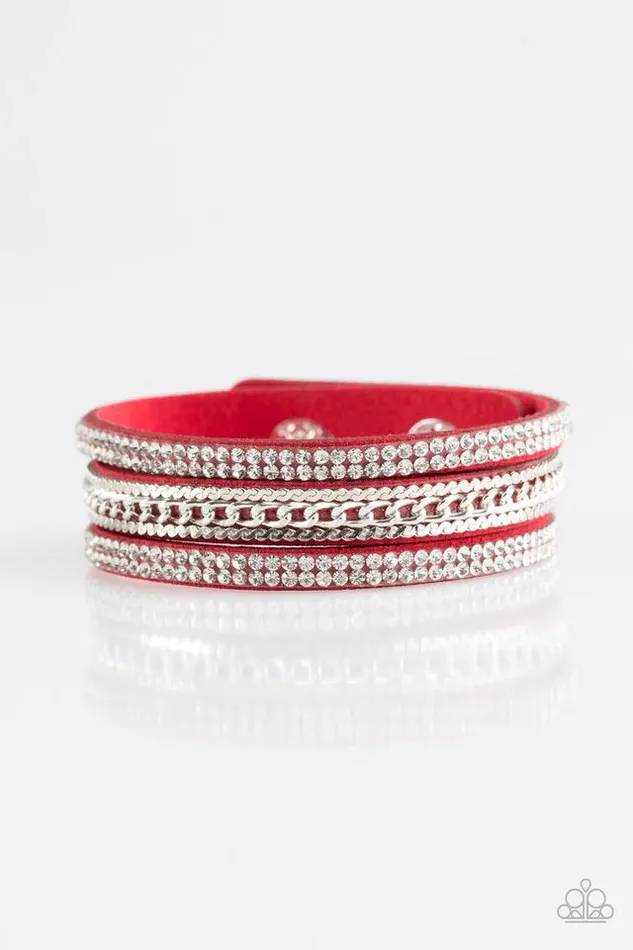 Paparazzi Jewelry Bracelets Paparazzi Bracelet Unstoppable Red