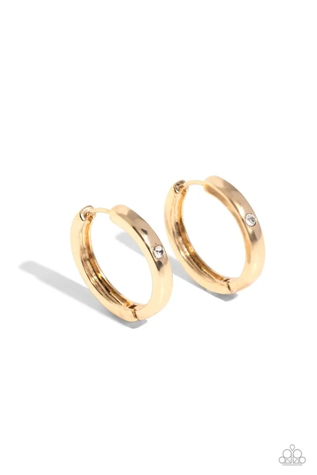 Paparazzi Jewelry Earrings Paparazzi Earring ALister Attention Gold Paparazzi Jewelry Earrings Paparazzi Earring ALister Attention Gold