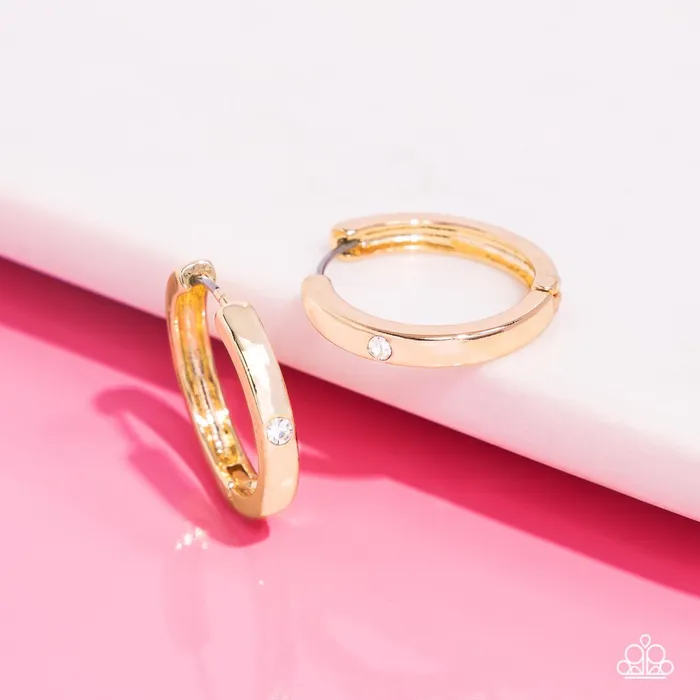 Paparazzi Jewelry Earrings Paparazzi Earring ALister Attention Gold Paparazzi Jewelry Earrings Paparazzi Earring ALister Attention Gold