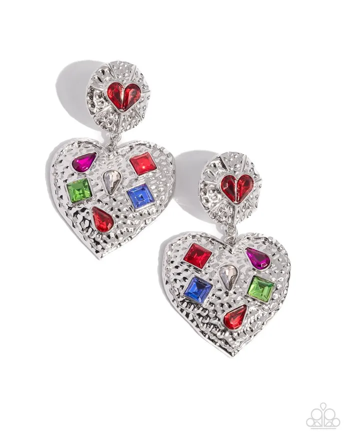 Paparazzi Jewelry Earrings Paparazzi Earring Antiqued Allure Red Paparazzi Jewelry Earrings Paparazzi Earring Antiqued Allure Red