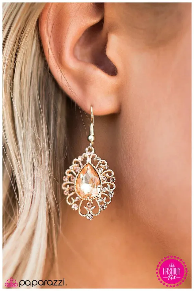 Paparazzi Jewelry Earrings Paparazzi Earring Baby Youre So Classic Gold