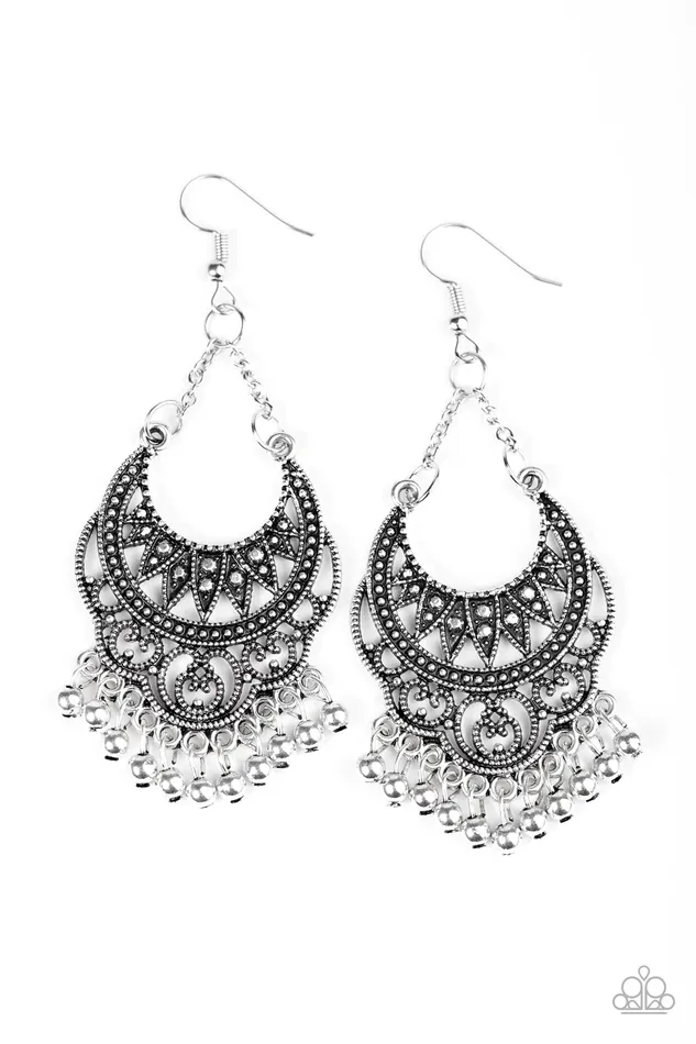 Paparazzi Jewelry Earrings Paparazzi Earring Beauty Is SPAIN Silver