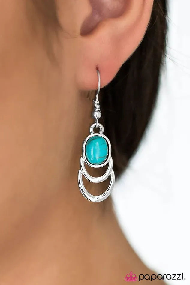 Paparazzi Jewelry Earrings Paparazzi Earring Break New Ground Blue