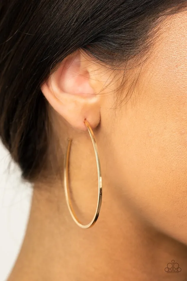 Paparazzi Jewelry Earrings Paparazzi Earring Cool Curves Gold