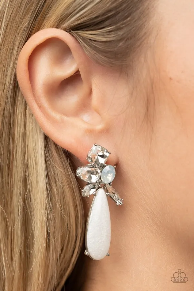 Paparazzi Jewelry Earrings Paparazzi Earring DIY Dazzle White