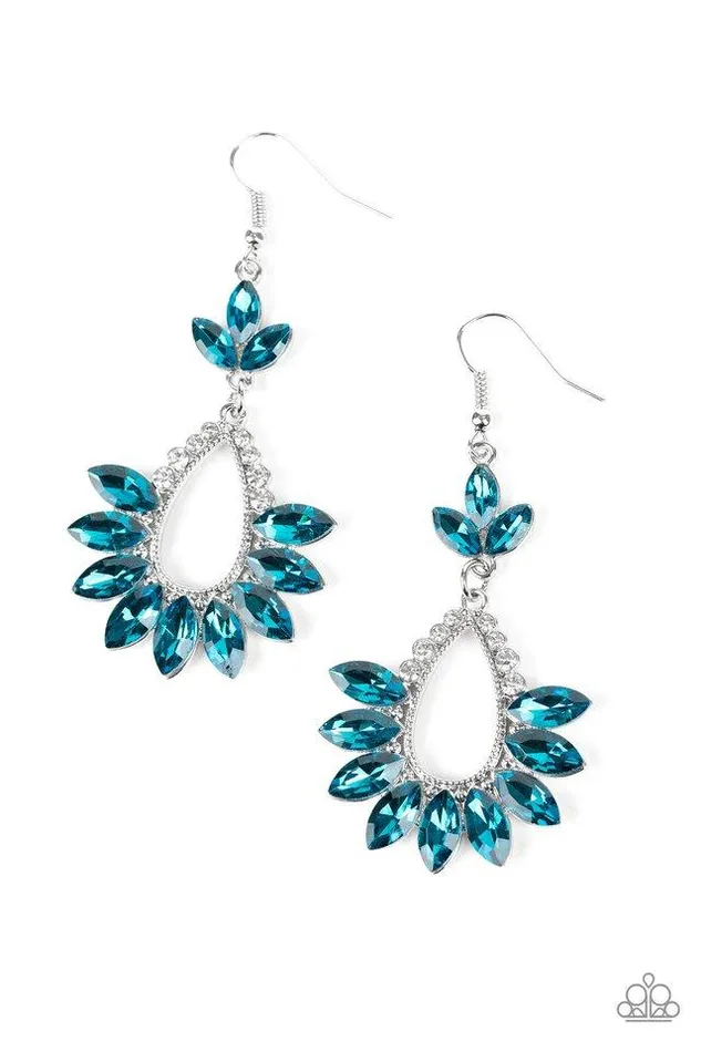 Paparazzi Jewelry Earrings Paparazzi Earring Extra Exquisite Blue