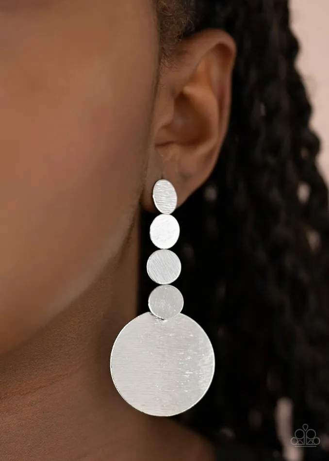 Paparazzi Jewelry Earrings Paparazzi Earring Idolized Illumination Silver