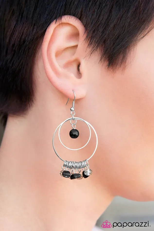 Paparazzi Jewelry Earrings Paparazzi Earring Pearly Intentions Black