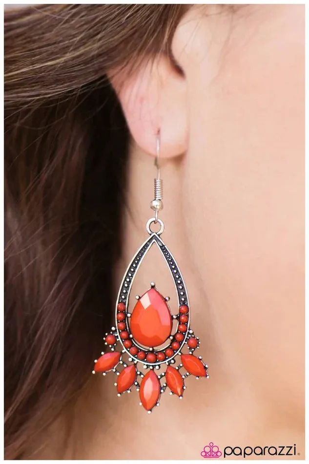 Paparazzi Jewelry Earrings Paparazzi Earring Something Borrowed Orange