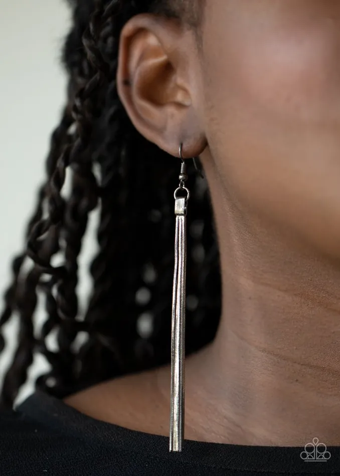 Paparazzi Jewelry Earrings Paparazzi Earring Swing Into Action Black