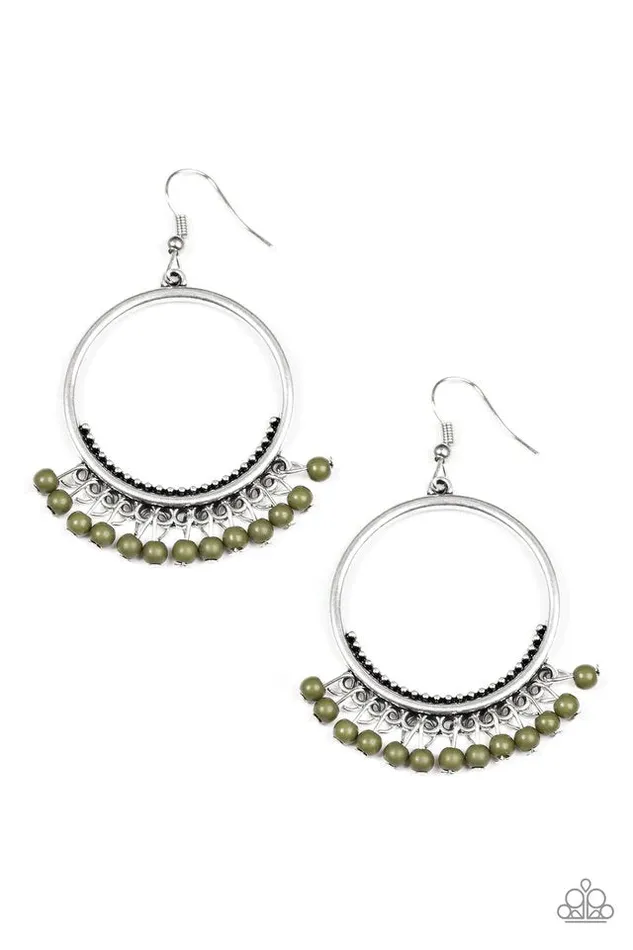 Paparazzi Jewelry Earrings Paparazzi Earring The World Is A Jungle Green