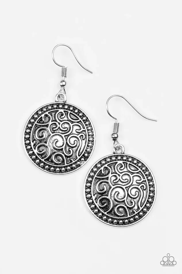 Paparazzi Jewelry Earrings Paparazzi Earring Whats VINE Is VINE Silver