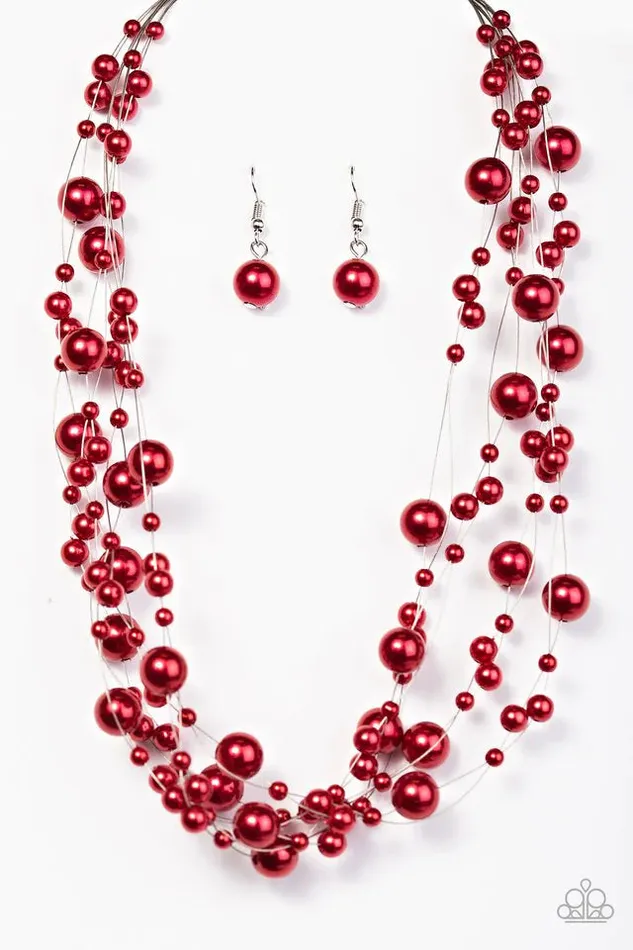 Paparazzi Jewelry Necklaces Paparazzi Necklace Absolutely FabYOUlous Red