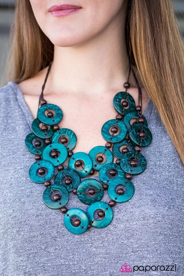 Paparazzi Jewelry Necklaces Paparazzi Necklace Bahama Bliss Blue