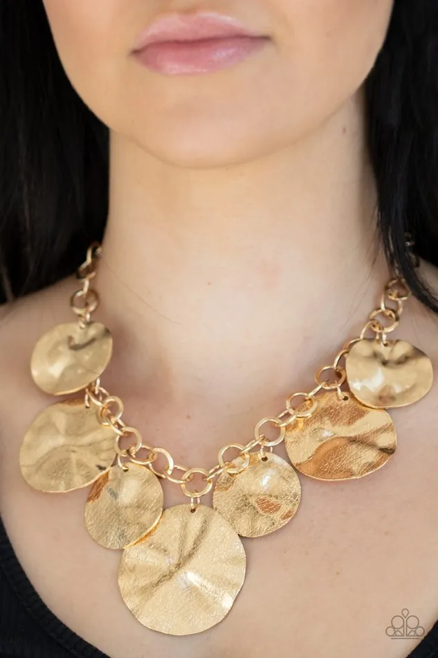 Paparazzi Jewelry Necklaces Paparazzi Necklace Barely Scratched The Surface Gold
