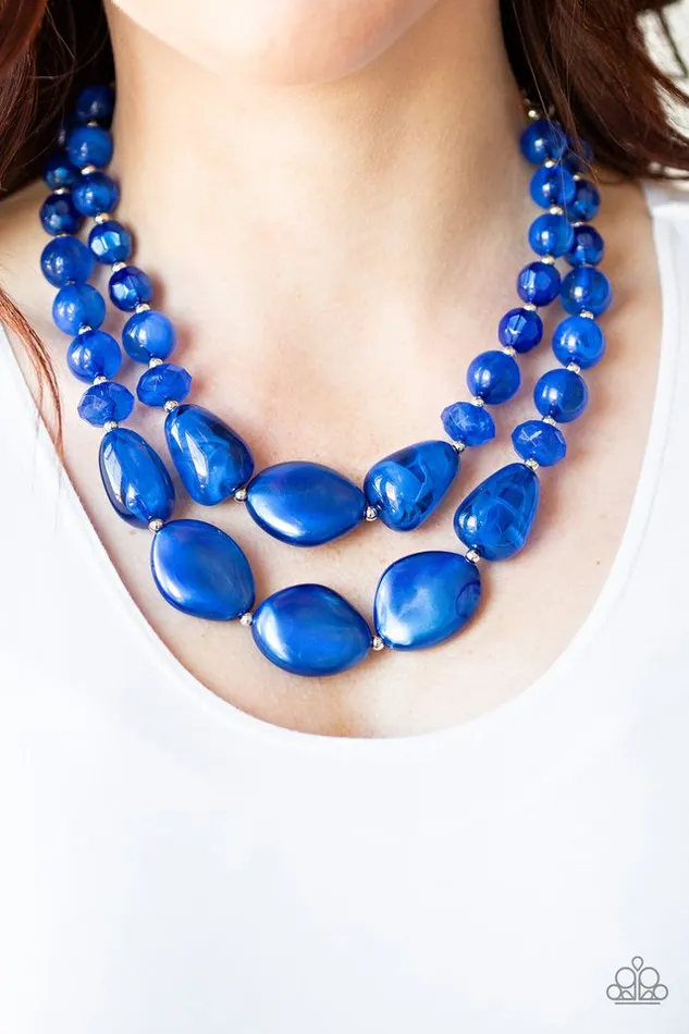 Paparazzi Jewelry Necklaces Paparazzi Necklace Beach Glam Blue