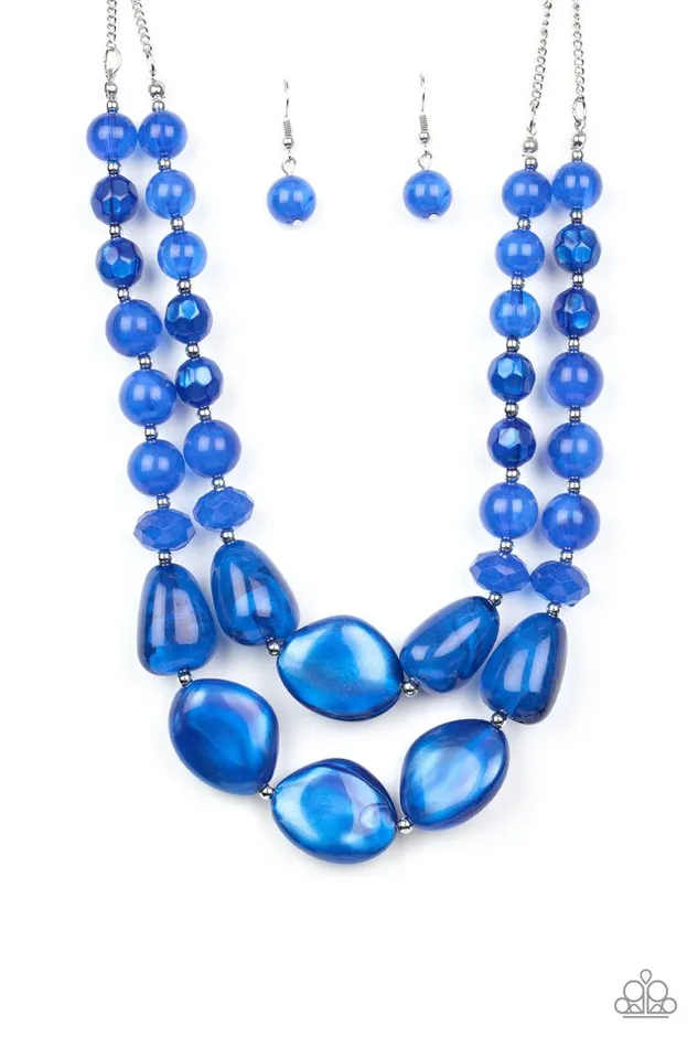 Paparazzi Jewelry Necklaces Paparazzi Necklace Beach Glam Blue Paparazzi Jewelry Necklaces Paparazzi Necklace Beach Glam Blue