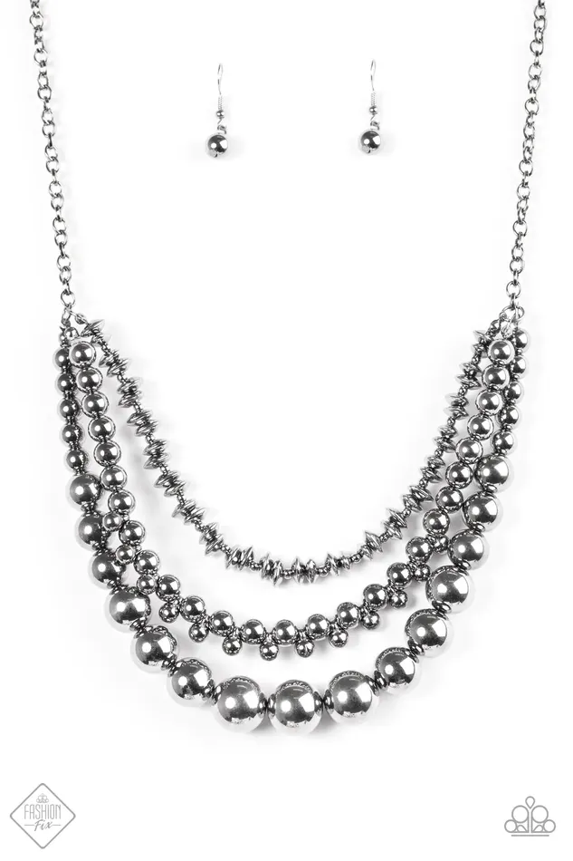 Paparazzi Jewelry Necklaces Paparazzi Necklace Beaded Beauty Black
