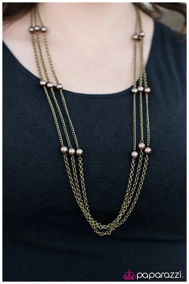 Paparazzi Jewelry Necklaces Paparazzi Necklace Carry On Brass