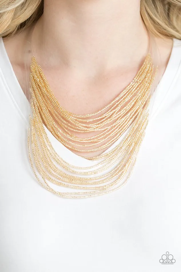 Paparazzi Jewelry Necklaces Paparazzi Necklace Catwalk Queen Gold