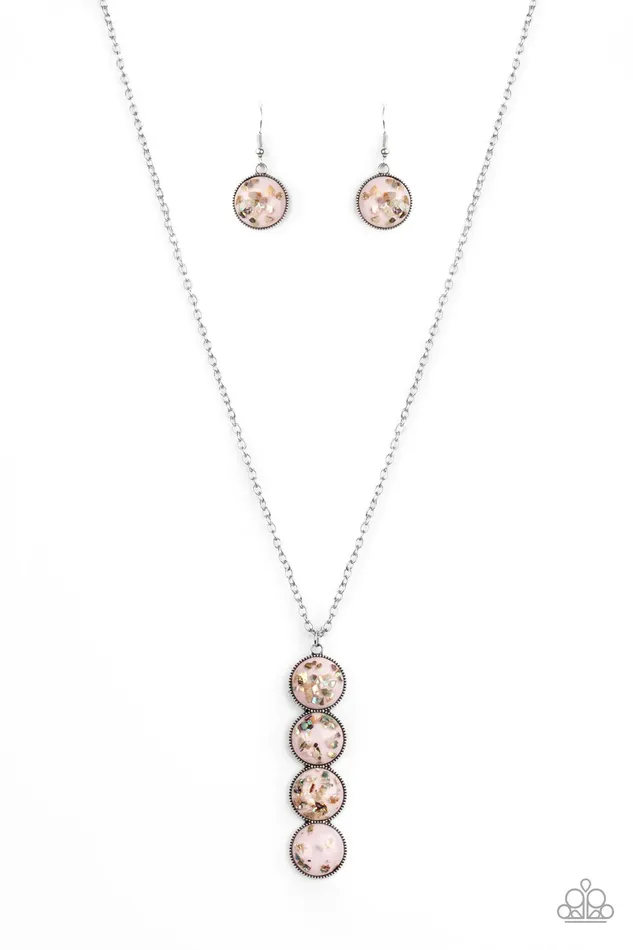 Paparazzi Jewelry Necklaces Paparazzi Necklace Confetti and Cocktails Pink