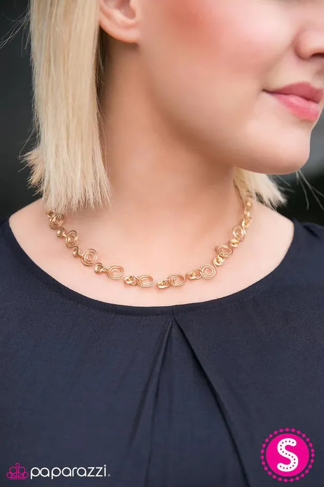 Paparazzi Jewelry Necklaces Paparazzi Necklace Dizzy Dancing Gold