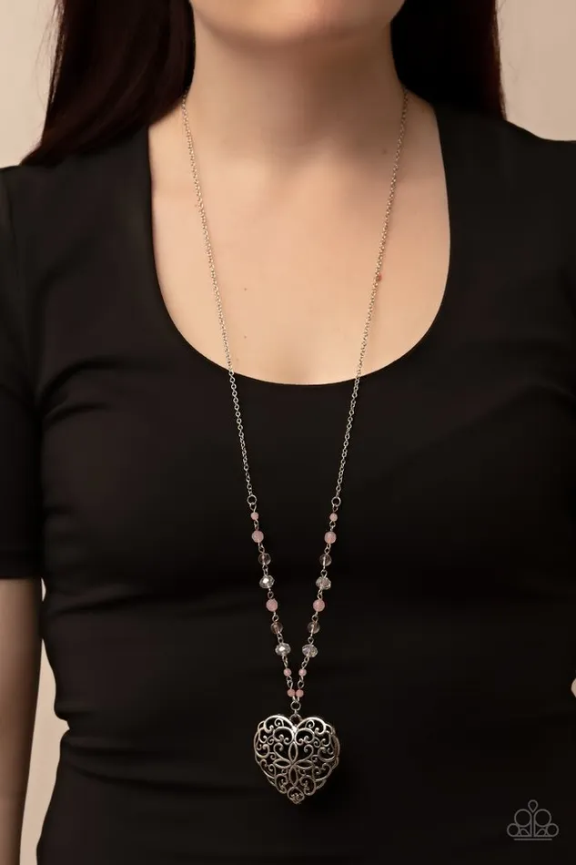 Paparazzi Jewelry Necklaces Paparazzi Necklace Doting Devotion Pink