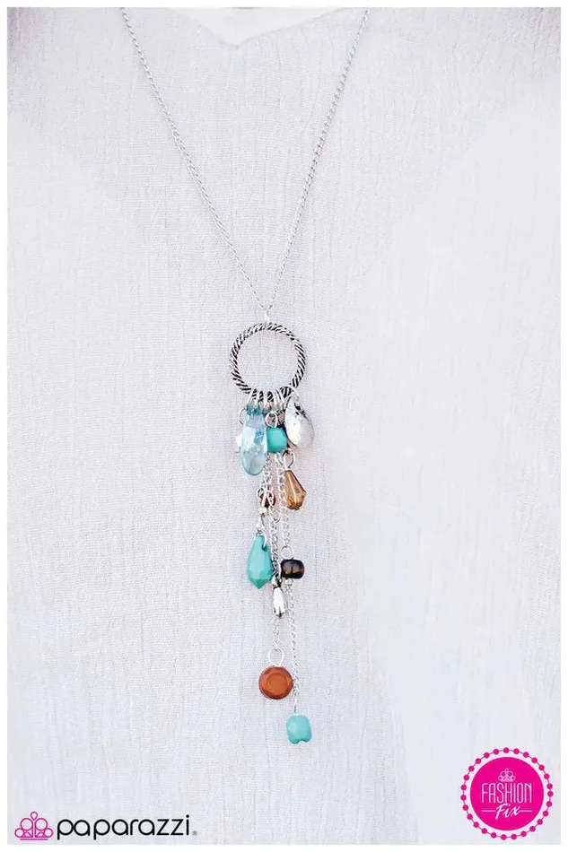Paparazzi Jewelry Necklaces Paparazzi Necklace Down to Earth Blue