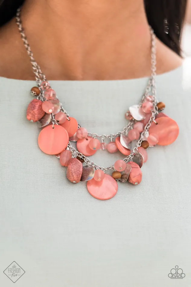 Paparazzi Jewelry Necklaces Paparazzi Necklace Fashion Fix April 2021 Spring Goddess Orange