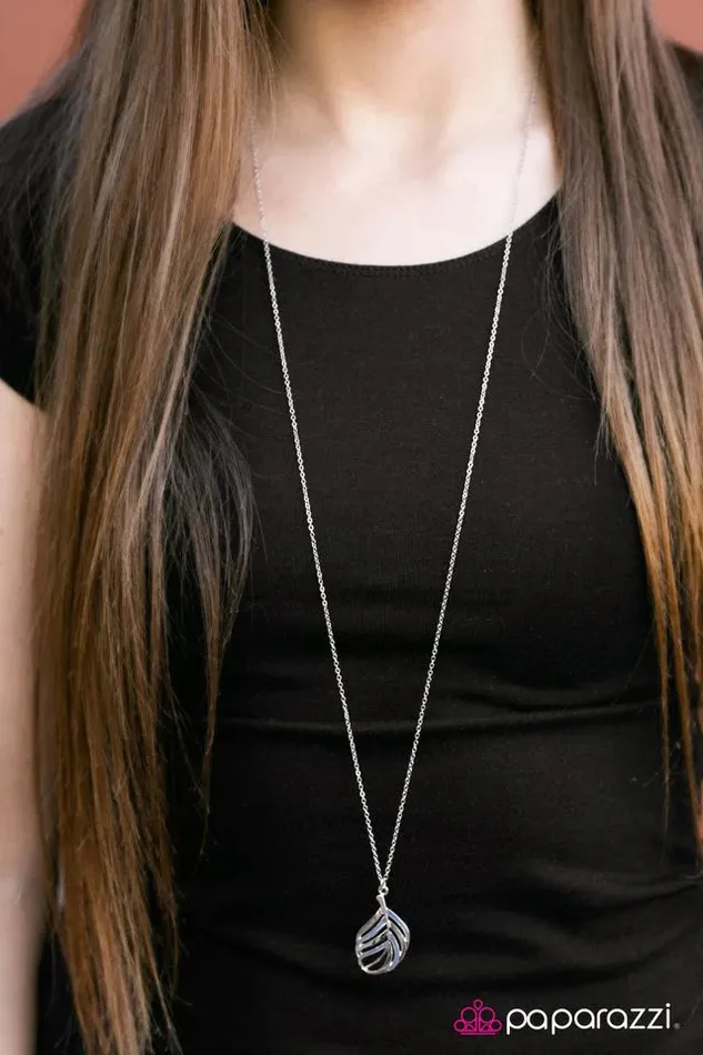 Paparazzi Jewelry Necklaces Paparazzi Necklace FLIGHT Of A Lifetime Blue
