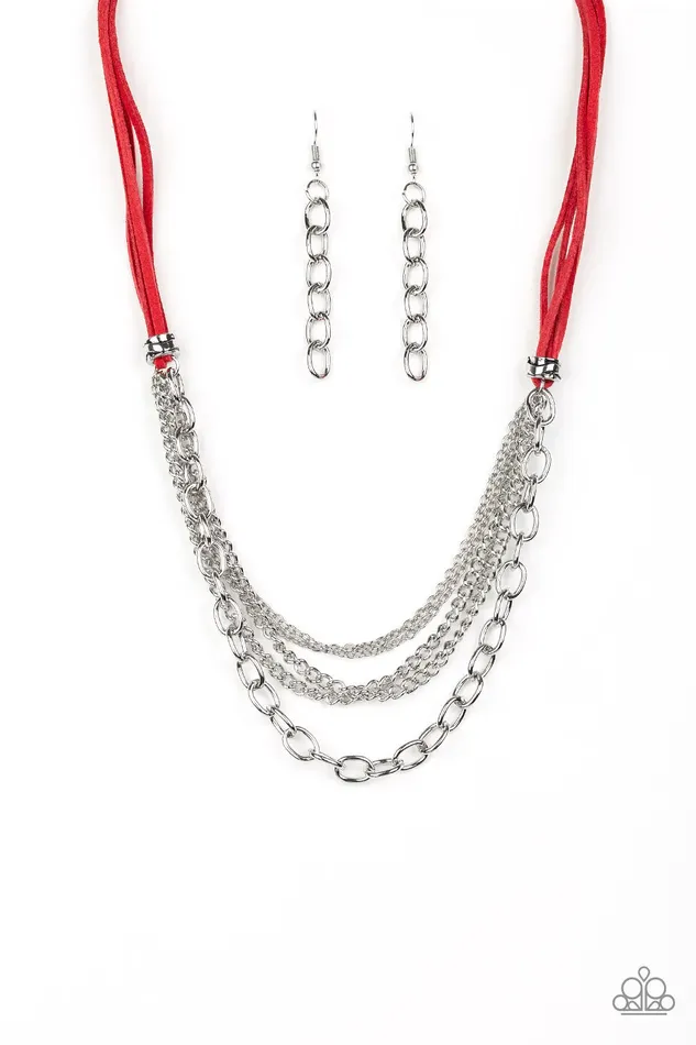 Paparazzi Jewelry Necklaces Paparazzi Necklace Free Roamer Red