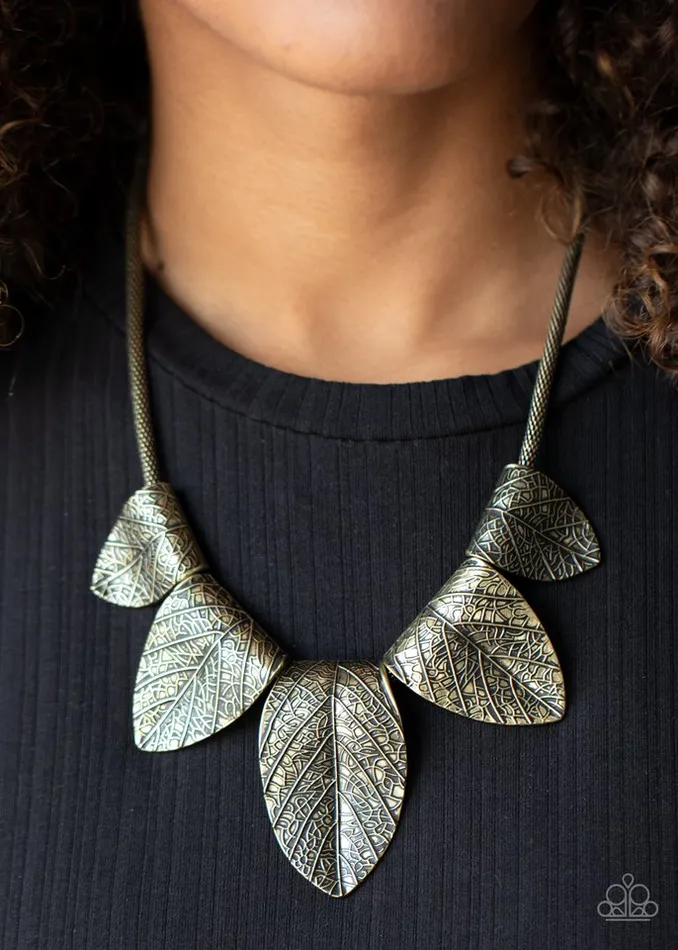 Paparazzi Jewelry Necklaces Paparazzi Necklace Garden Gatherer Brass