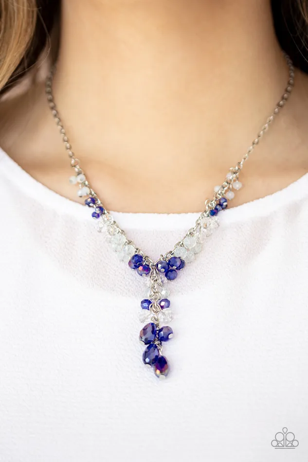 Paparazzi Jewelry Necklaces Paparazzi Necklace Iridescent Illumination Blue