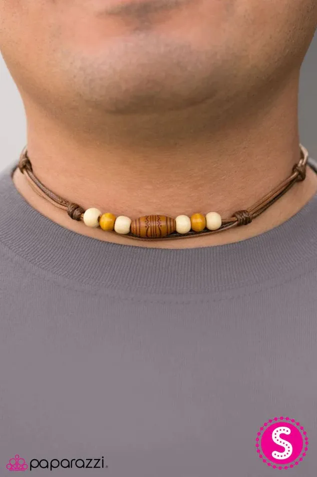 Paparazzi Jewelry Necklaces Paparazzi Necklace Island Jam Brown