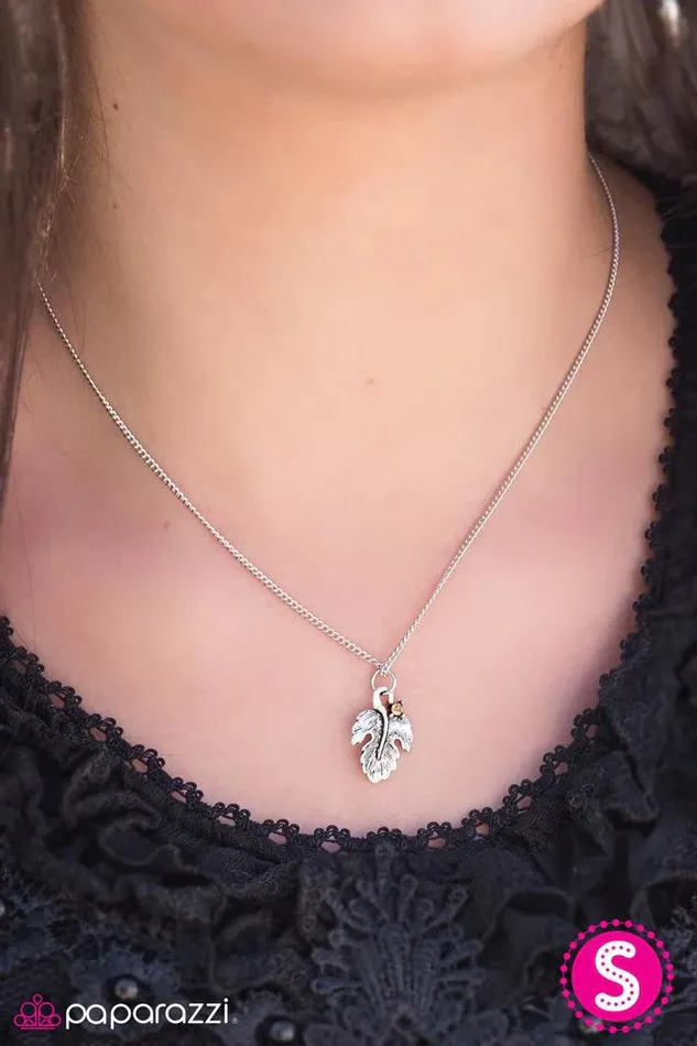 Paparazzi Jewelry Necklaces Paparazzi Necklace LEAFing Home Brown