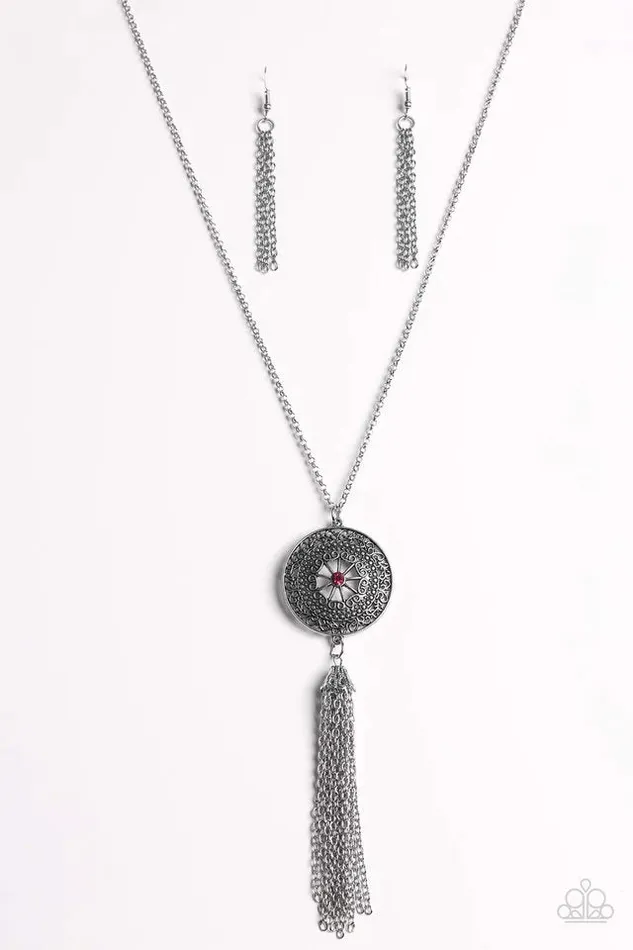 Paparazzi Jewelry Necklaces Paparazzi Necklace Noble Navigator Pink