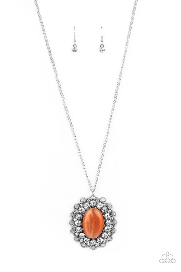 Paparazzi Jewelry Necklaces Paparazzi Necklace Oh My Medallion Orange Paparazzi Jewelry Necklaces Paparazzi Necklace Oh My Medallion Orange