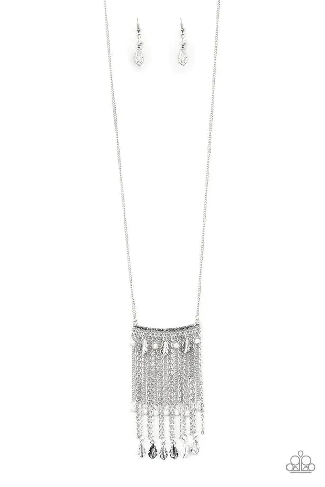 Paparazzi Jewelry Necklaces Paparazzi Necklace On The Fly White