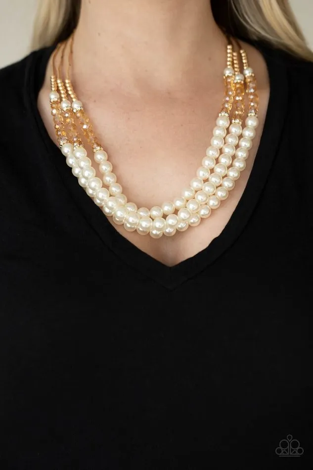 Paparazzi Jewelry Necklaces Paparazzi Necklace Powerhouse Perfection Gold