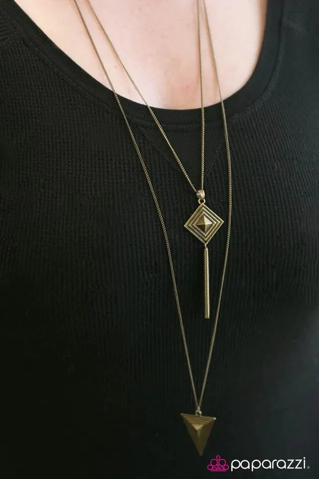 Paparazzi Jewelry Necklaces Paparazzi Necklace PRISM Break Brass