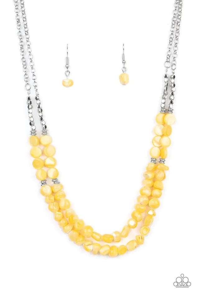 Paparazzi Jewelry Necklaces Paparazzi Necklace Staycation Status Yellow Paparazzi Jewelry Necklaces Paparazzi Necklace Staycation Status Yellow