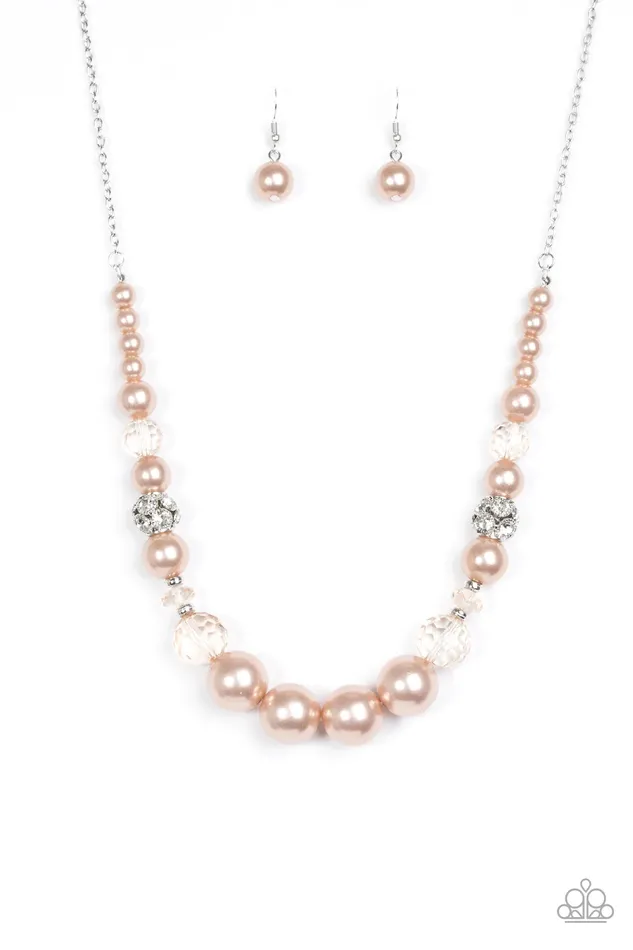 Paparazzi Jewelry Necklaces Paparazzi Necklace The Wedding Party Brown